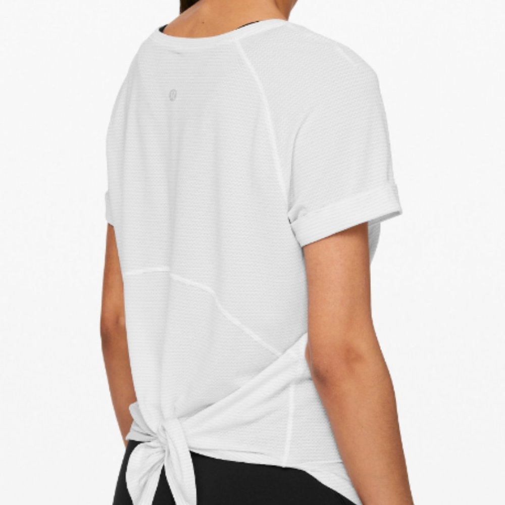 Lululemon Open Up Tie Back Tee